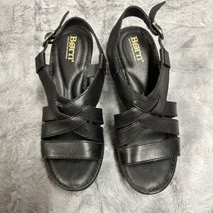 Born Ervin Sandals - Size 8 - Black - Gently Worn